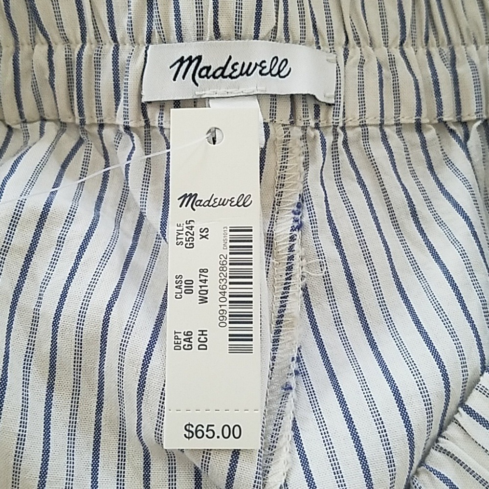Madewell women XS embroidered Jardin shorts scalloped hem Vacation resort beach - Picture 5 of 5